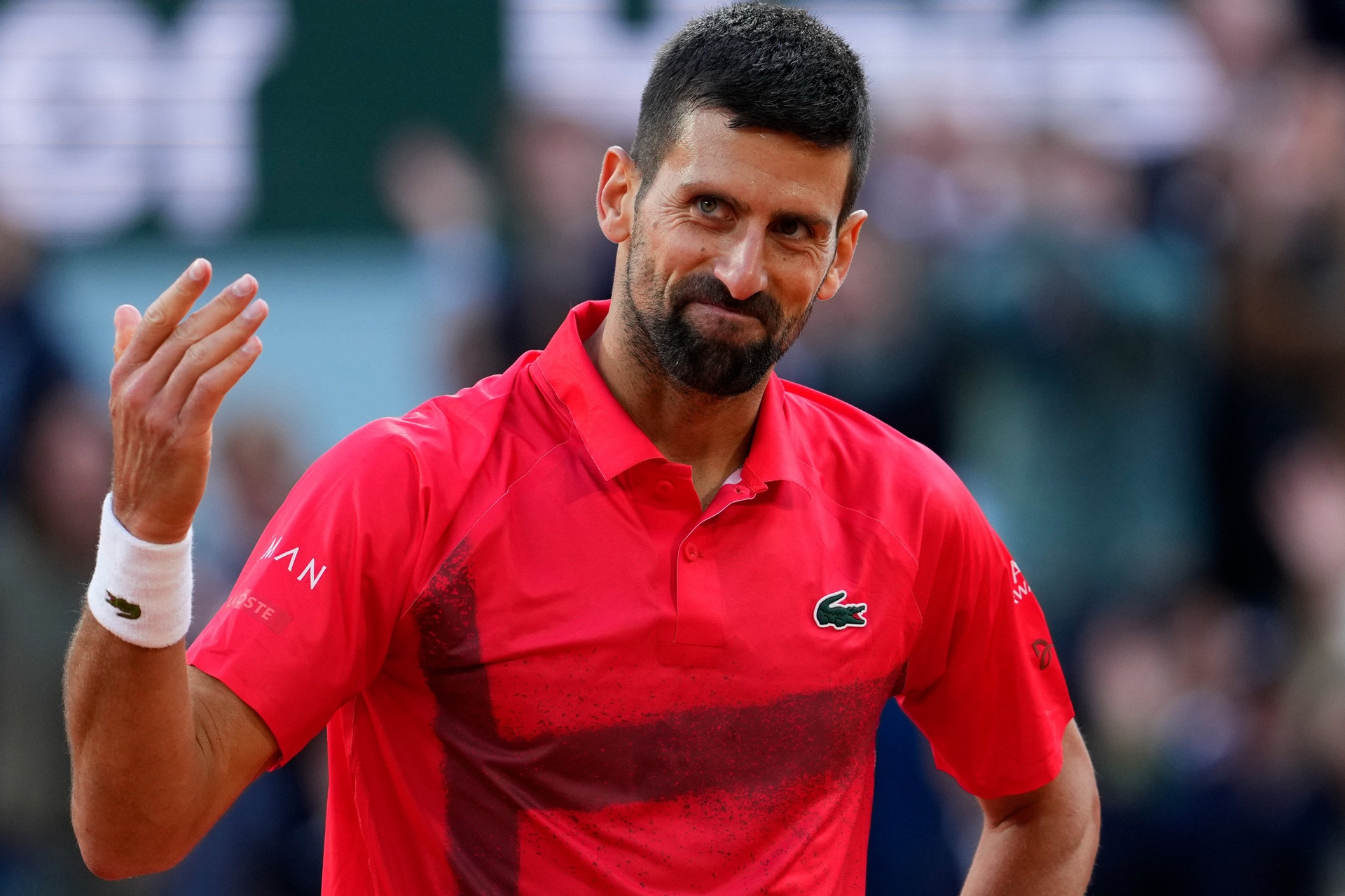 Cảm xúc và phản ứng của Djokovic